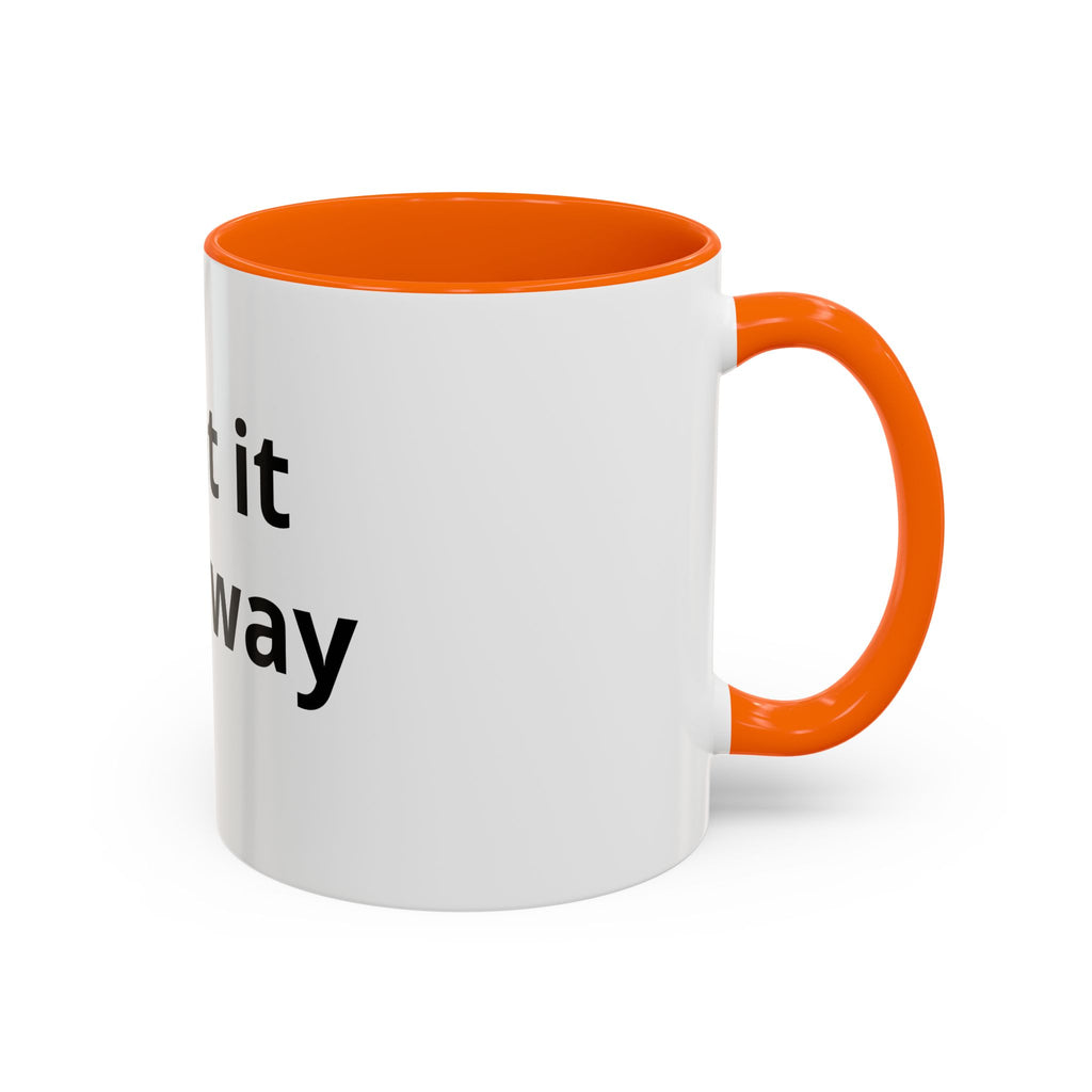 Accent Coffee Mug — Customizable “Print It Your Way” Black-Accent Coffee Cup