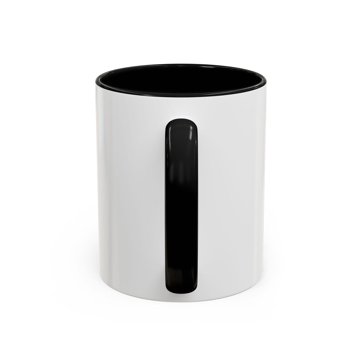 Accent Coffee Mug — Customizable “Print It Your Way” Black-Accent Coffee Cup