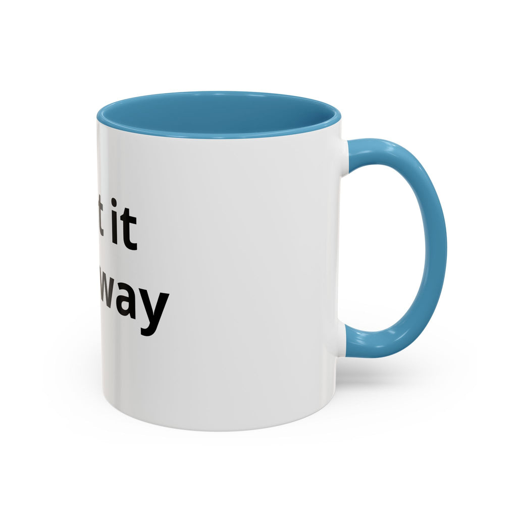 Accent Coffee Mug — Customizable “Print It Your Way” Black-Accent Coffee Cup