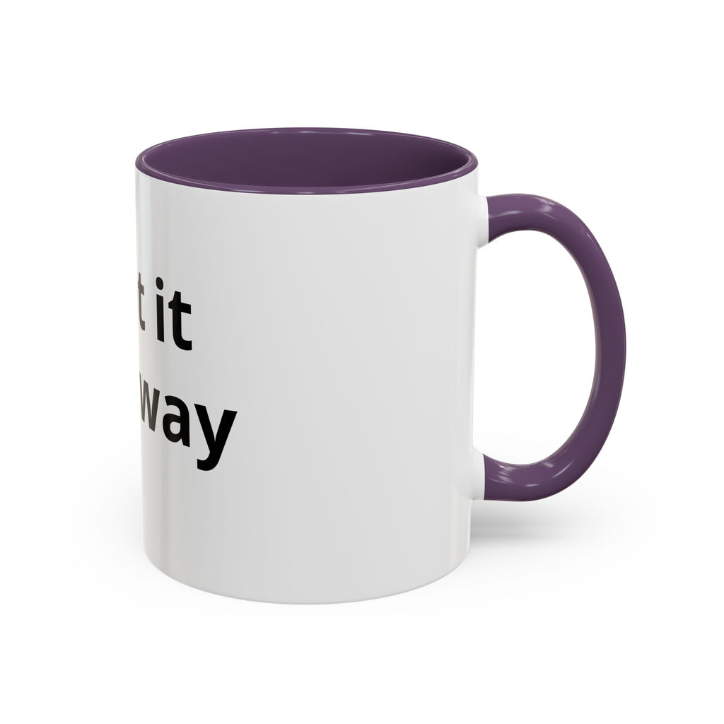 Accent Coffee Mug — Customizable “Print It Your Way” Black-Accent Coffee Cup
