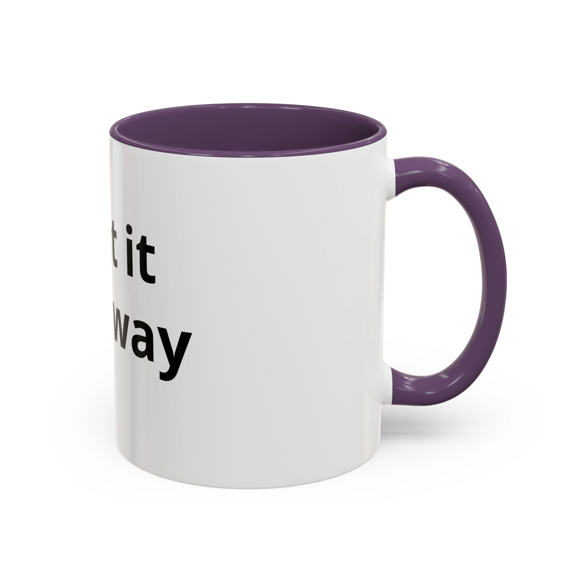 Accent Coffee Mug — Customizable “Print It Your Way” Black-Accent Coffee Cup