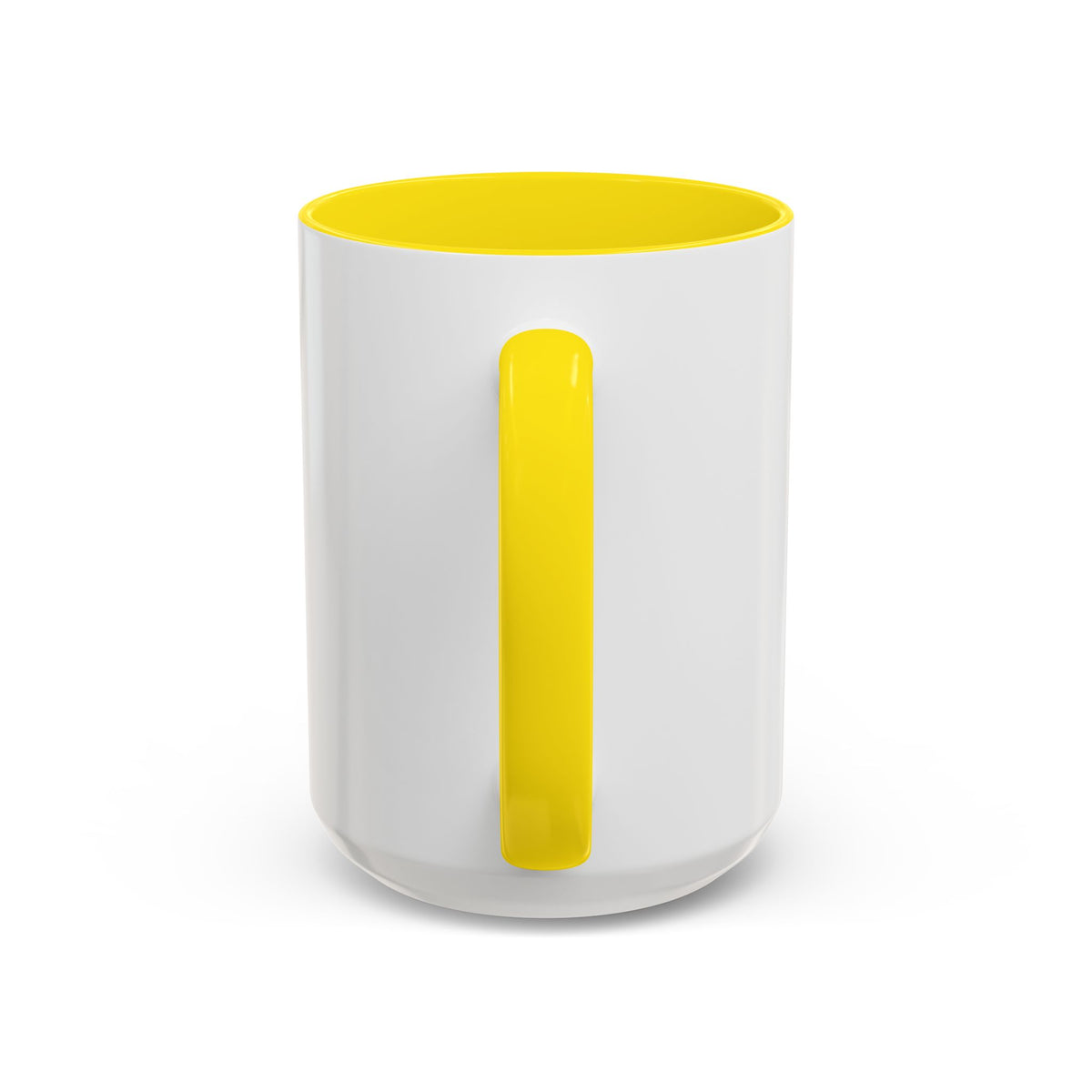 Accent Coffee Mug — Customizable “Print It Your Way” Black-Accent Coffee Cup