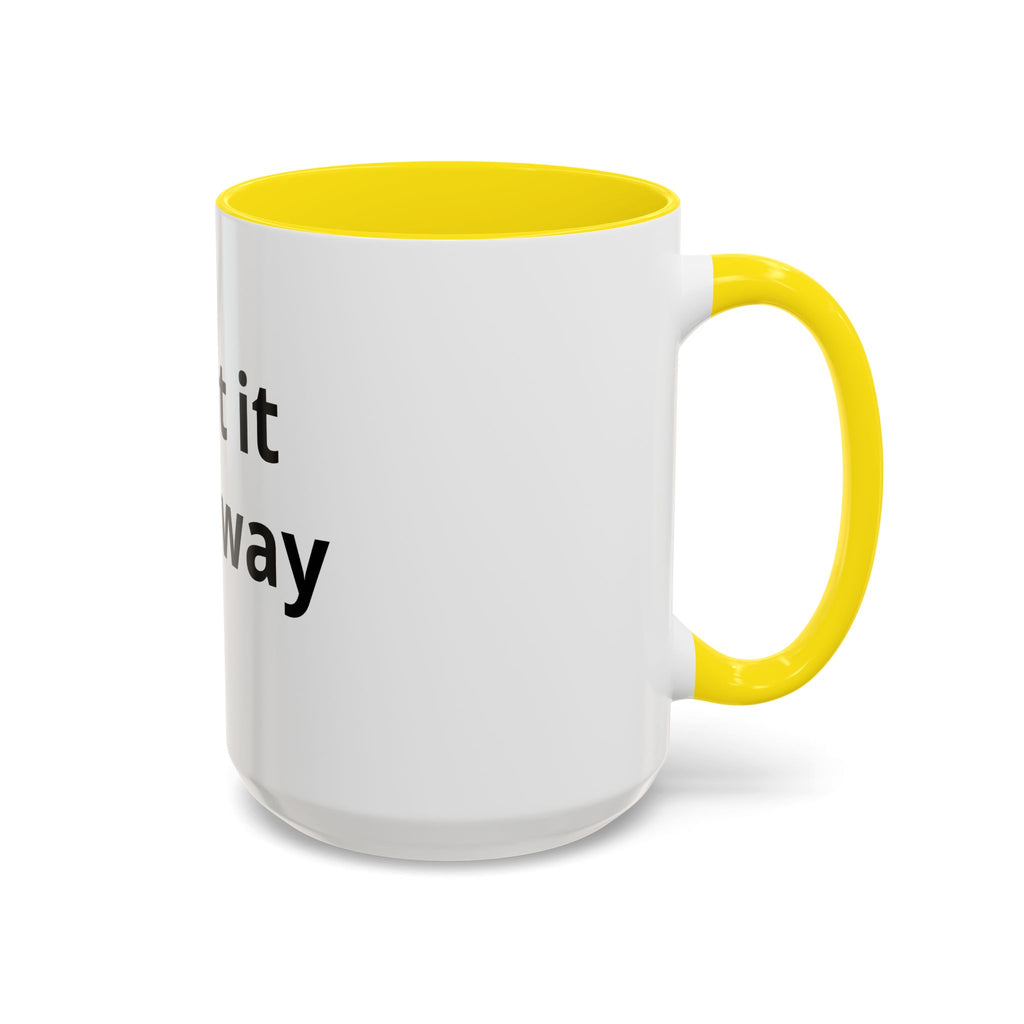 Accent Coffee Mug — Customizable “Print It Your Way” Black-Accent Coffee Cup