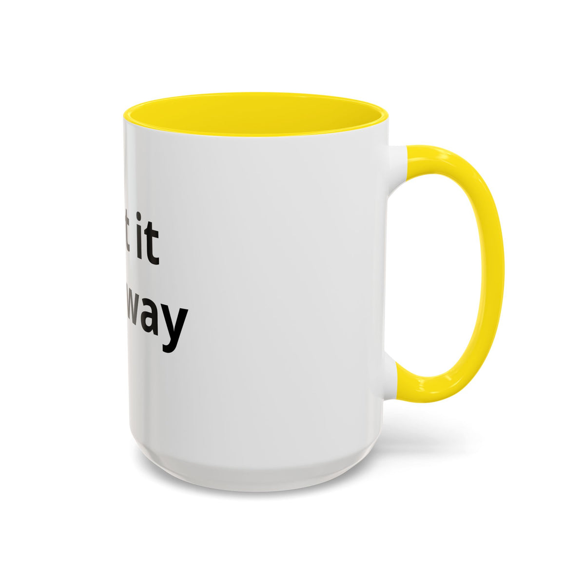 Accent Coffee Mug — Customizable “Print It Your Way” Black-Accent Coffee Cup