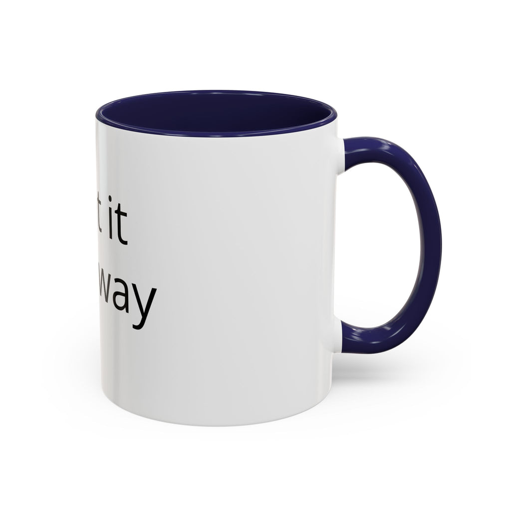 Accent Coffee Mug — Customizable “Print It Your Way” Black-Accent Coffee Cup