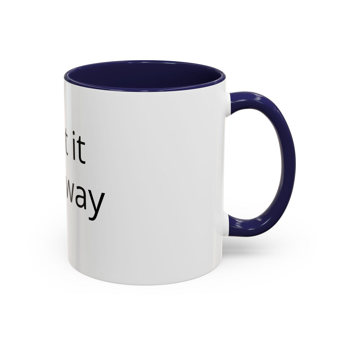 Accent Coffee Mug — Customizable “Print It Your Way” Black-Accent Coffee Cup