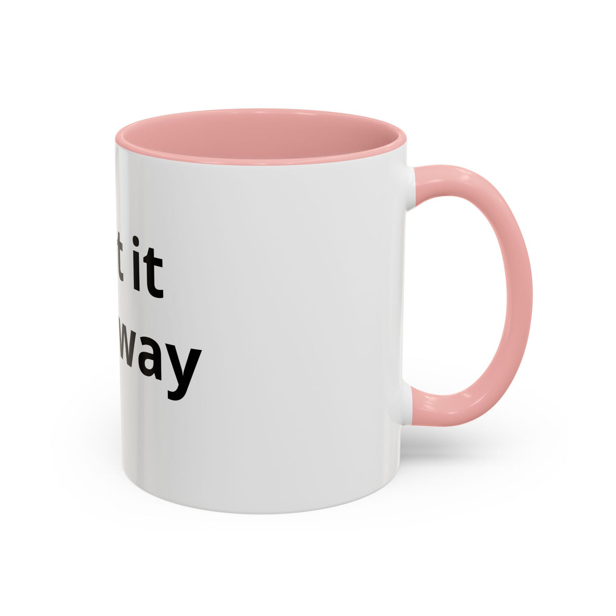 Accent Coffee Mug — Customizable “Print It Your Way” Black-Accent Coffee Cup