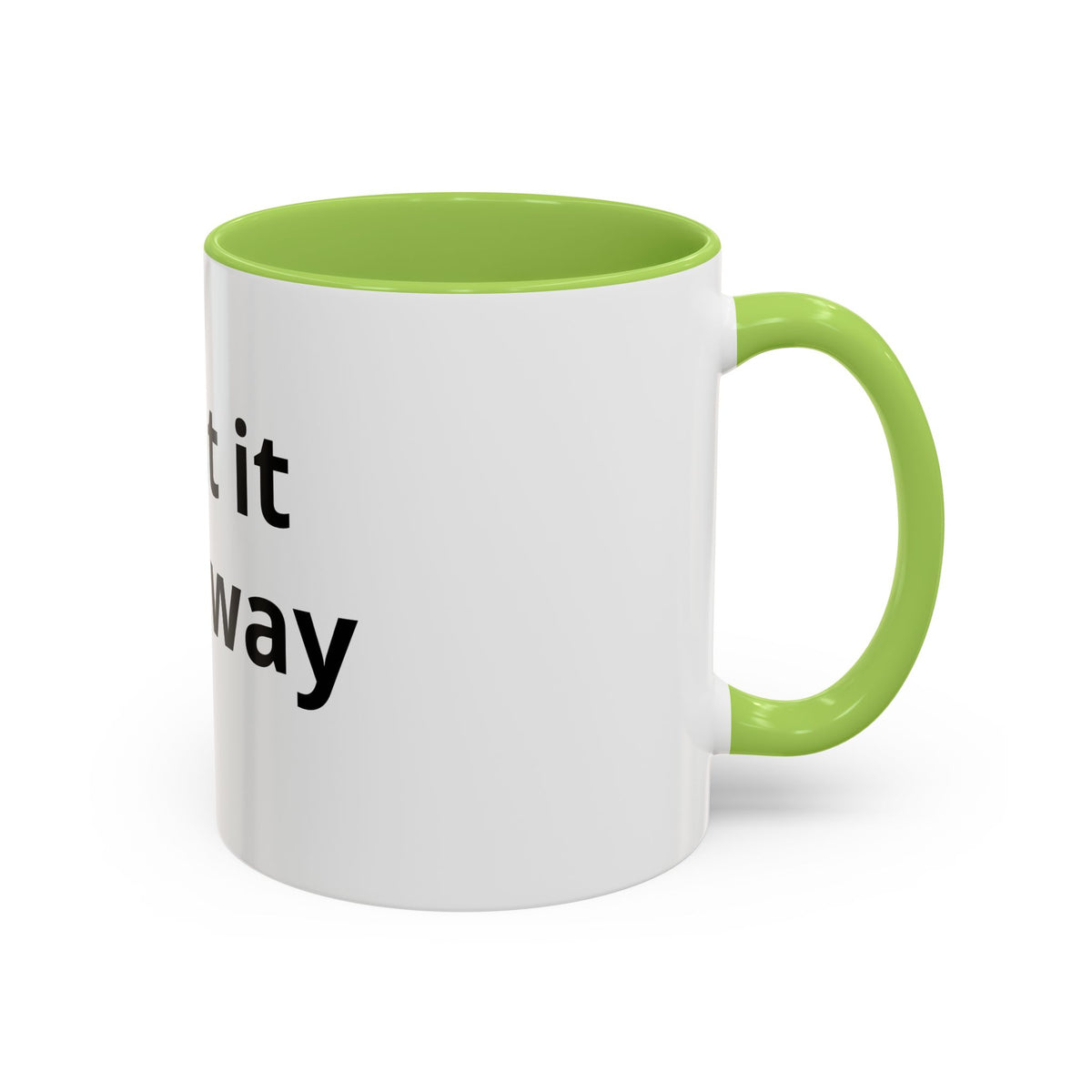 Accent Coffee Mug — Customizable “Print It Your Way” Black-Accent Coffee Cup