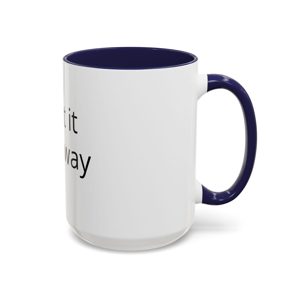Accent Coffee Mug — Customizable “Print It Your Way” Black-Accent Coffee Cup