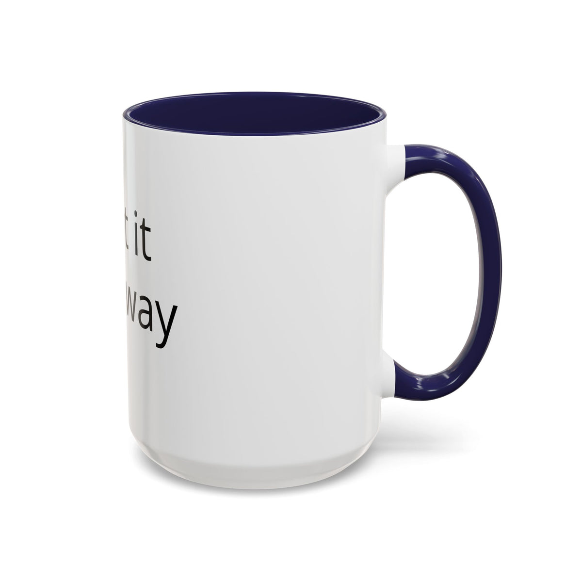Accent Coffee Mug — Customizable “Print It Your Way” Black-Accent Coffee Cup