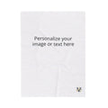 Personalized Velveteen Plush Blanket - Custom Photo & Text Print, Ultra-Soft Personalized Throw for Gifts & Home