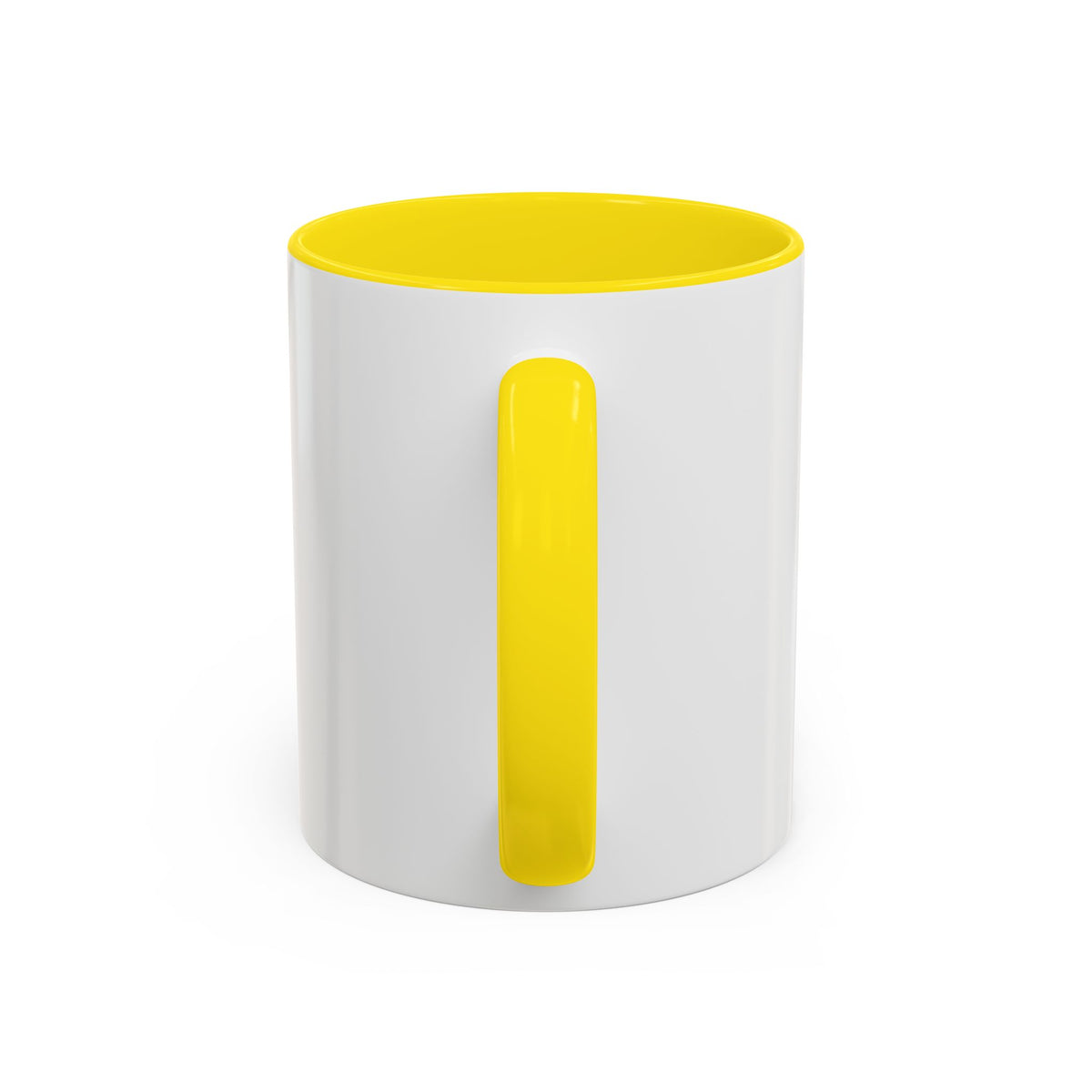 Accent Coffee Mug — Customizable “Print It Your Way” Black-Accent Coffee Cup