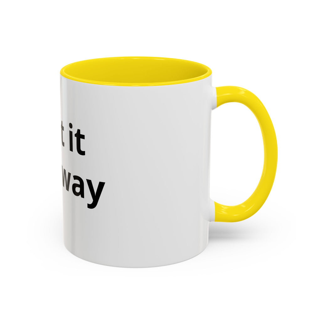 Accent Coffee Mug — Customizable “Print It Your Way” Black-Accent Coffee Cup