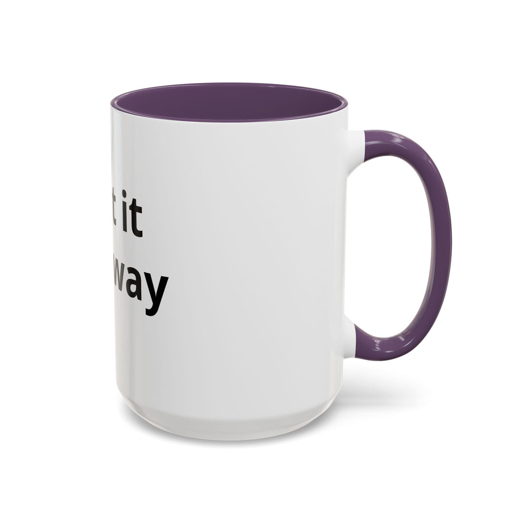 Accent Coffee Mug — Customizable “Print It Your Way” Black-Accent Coffee Cup