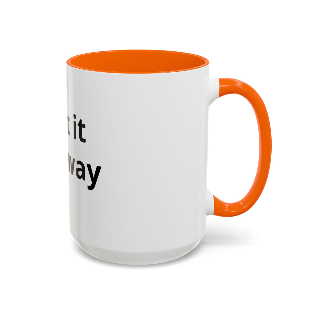 Accent Coffee Mug — Customizable “Print It Your Way” Black-Accent Coffee Cup