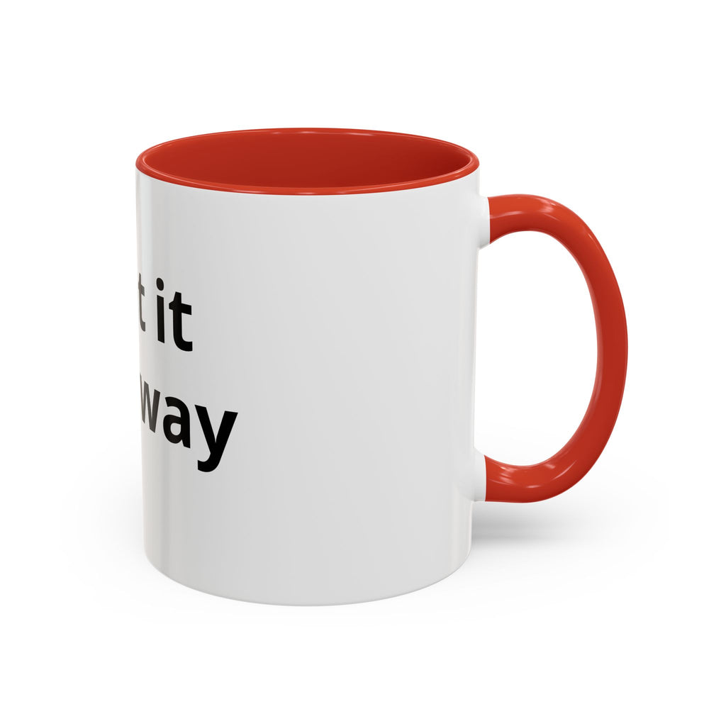 Accent Coffee Mug — Customizable “Print It Your Way” Black-Accent Coffee Cup