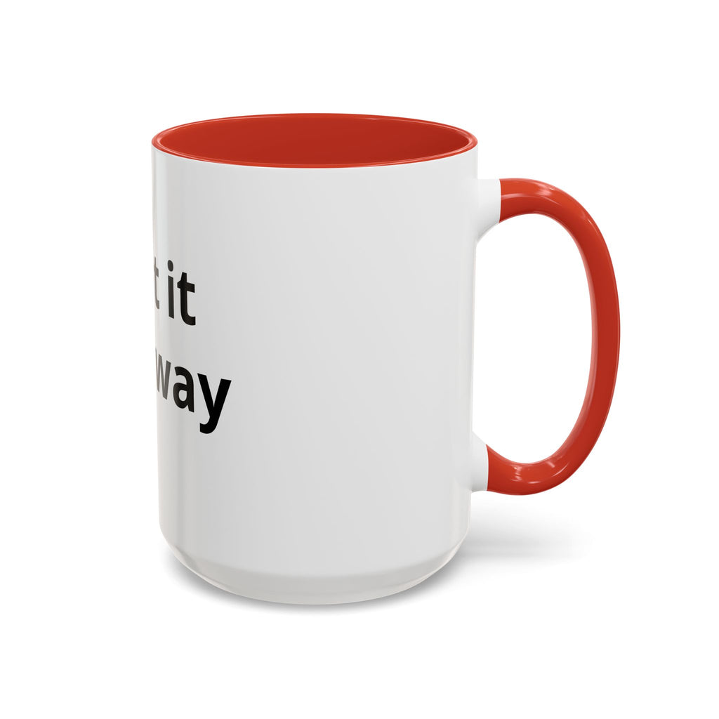 Accent Coffee Mug — Customizable “Print It Your Way” Black-Accent Coffee Cup