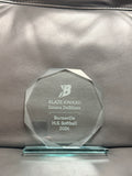 6" Octagon Jade Glass Award