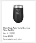 Polar Camel Stemless Wine Tumbler