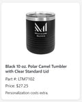 Polar Camel Tumbler with Clear Standard Lid (10 oz)