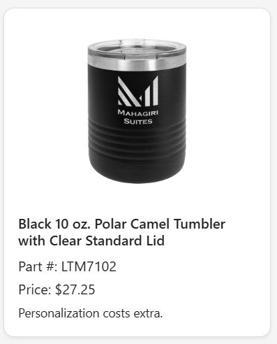 Polar Camel Tumbler with Clear Standard Lid (10 oz)