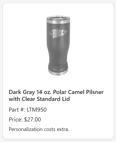 Polar Camel Pilsner with Clear Standard Lid