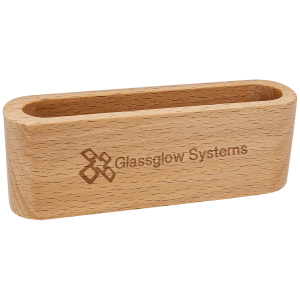 SKU: DS4B - 4 1/2" Beech Wood Business Card Holder