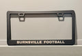Custom Stainless Steel License Plate Frames/Plate Cover Car Accessories with Screw Caps (Black)