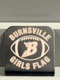 Burnsville Flag hat clip