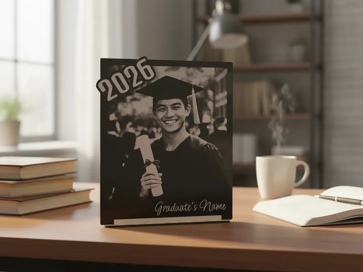 Graduation 2026 Black Acrylic Template