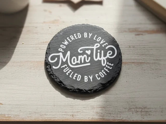 Custom Engraved Slate Coasters (Pack of 4)