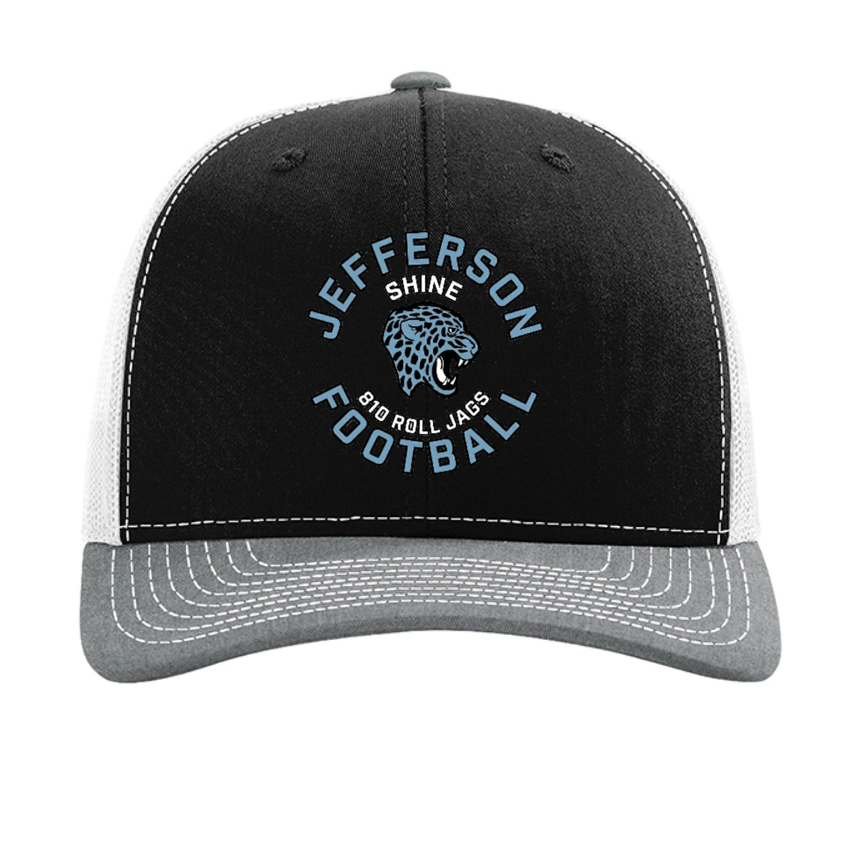 Black/ White/ Heather Grey - FRONT